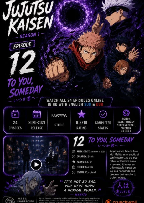 Jujutsu Kaisen Episode 12 – To You, Someday