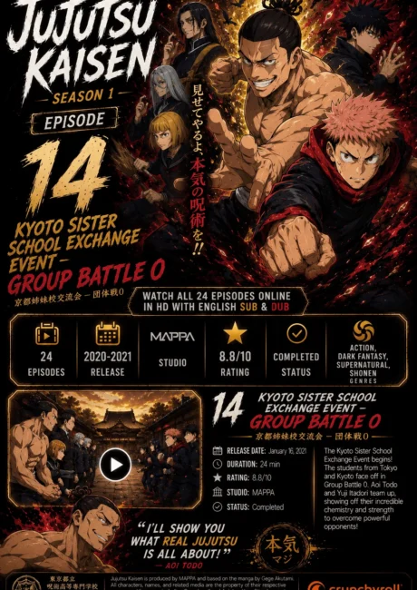 Jujutsu Kaisen Episode 14 – Group Battle 0