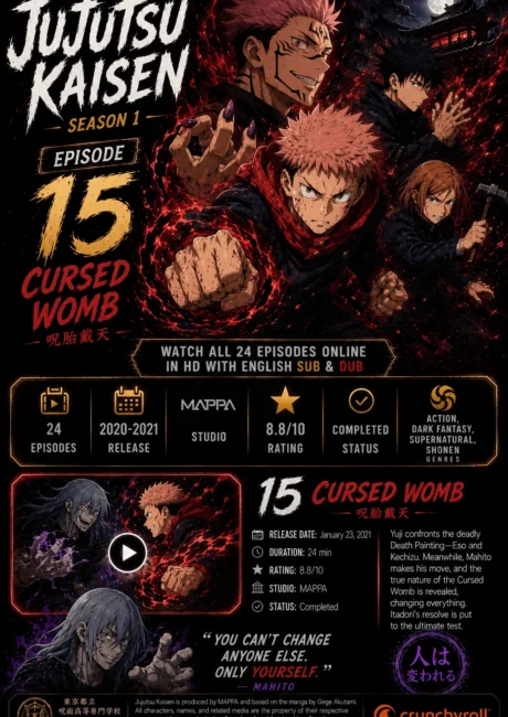Jujutsu Kaisen Episode 15 – Group Battle 1