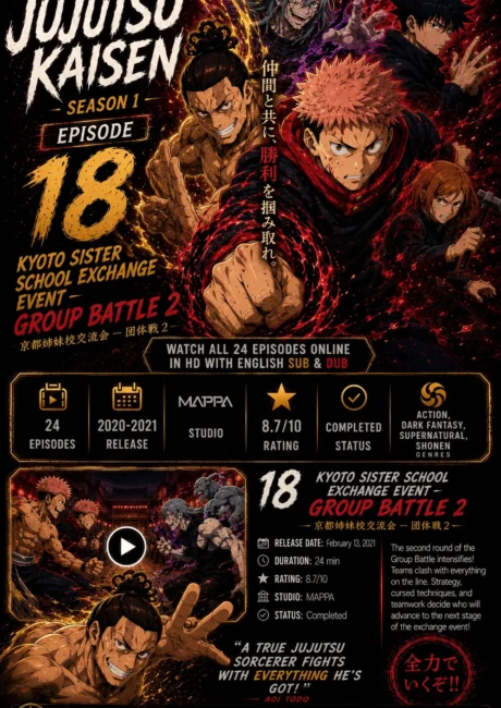 Jujutsu Kaisen Episode 18 – Sage