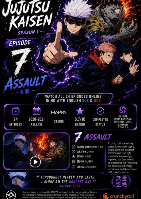 Jujutsu Kaisen Episode 7 – Assault